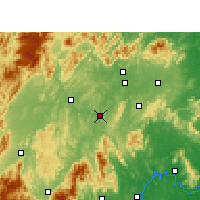 Nearby Forecast Locations - Shaoyang Xian - Map