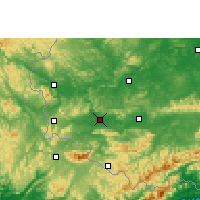 Nearby Forecast Locations - Ningming - Map