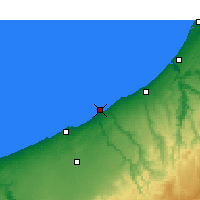 Nearby Forecast Locations - Mohammedia - Map