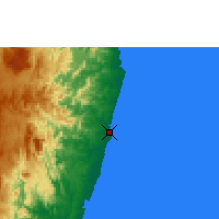 Nearby Forecast Locations - Toamasina - Map