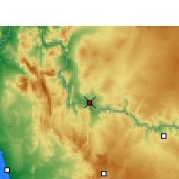 Nearby Forecast Locations - Vioolsdrif - Map