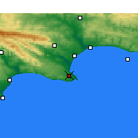 Nearby Forecast Locations - Gqeberha - Map