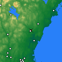 Nearby Forecast Locations - Hamilton Rbg - Map