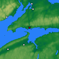 Nearby Forecast Locations - Parrsboro - Map