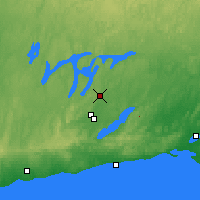 Nearby Forecast Locations - Peterborough Trent - Map