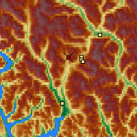 Nearby Forecast Locations - Callaghan Valley - Map