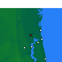 Nearby Forecast Locations - Jacksonville Intl. Airport - Map