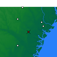 Nearby Forecast Locations - Hinesville - Map