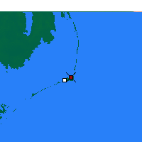 Nearby Forecast Locations - Cape Hatteras - Map