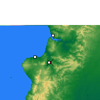 Nearby Forecast Locations - Portoviejo - Map