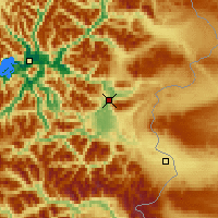 Nearby Forecast Locations - Coyhaique - Map