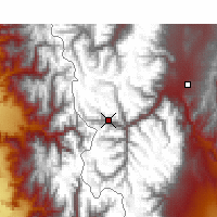 Nearby Forecast Locations - Puente del Inca - Map