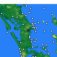 Nearby Forecast Locations - Warkworth - Map