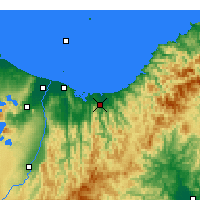 Nearby Forecast Locations - Ōpōtiki - Map