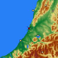 Nearby Forecast Locations - Greymouth - Map