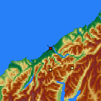 Nearby Forecast Locations - Haast - Map