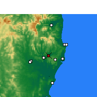 Nearby Forecast Locations - Lismore - Map