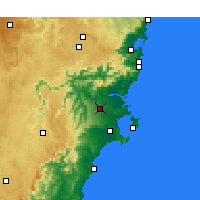Nearby Forecast Locations - Nowra - Map