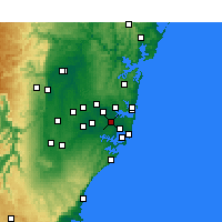 Nearby Forecast Locations - Canterbury - Map