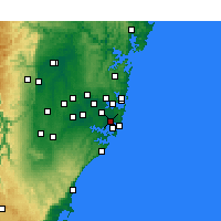 Nearby Forecast Locations - Sydney - Map