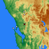 Nearby Forecast Locations - Queenstown - Map