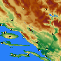 Nearby Forecast Locations - Imotski - Map