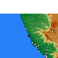 Nearby Forecast Locations - Kanhangad - Map