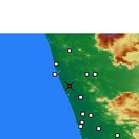 Nearby Forecast Locations - Kunnamkulam - Map