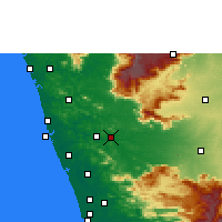 Nearby Forecast Locations - Ottapalam - Map