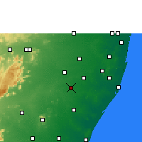Nearby Forecast Locations - Vandavasi - Map
