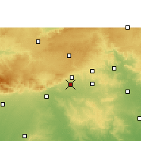 Nearby Forecast Locations - Warud - Map
