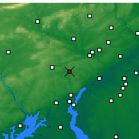 Nearby Forecast Locations - West Chester - Map