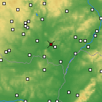 Nearby Forecast Locations - Hustopeče - Map