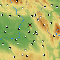 Nearby Forecast Locations - Opočno - Map