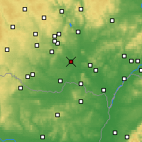 Nearby Forecast Locations - Pohořelice - Map