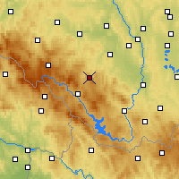 Nearby Forecast Locations - Prachatice - Map