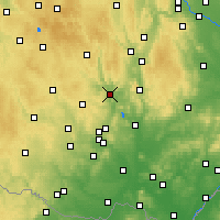 Nearby Forecast Locations - Tišnov - Map