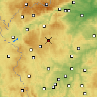 Nearby Forecast Locations - Toužim - Map