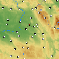 Nearby Forecast Locations - Týniště nad Orlicí - Map