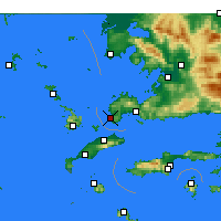 Nearby Forecast Locations - Turgutreis - Map