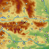 Nearby Forecast Locations - Mežica - Map