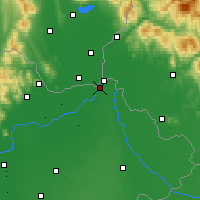 Nearby Forecast Locations - Kisvárda - Map