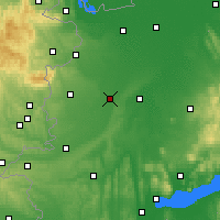 Nearby Forecast Locations - Sárvár - Map