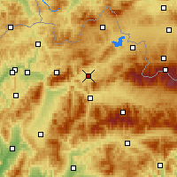 Nearby Forecast Locations - Dolný Kubín - Map