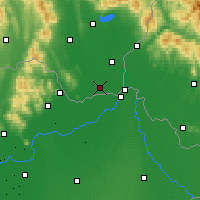 Nearby Forecast Locations - Kráľovský Chlmec - Map