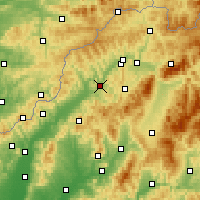 Nearby Forecast Locations - Považská Bystrica - Map