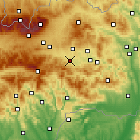 Nearby Forecast Locations - Spišská Nová Ves - Map