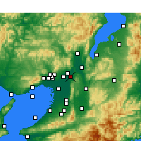 Nearby Forecast Locations - Hirakata - Map