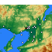 Nearby Forecast Locations - Takarazuka - Map