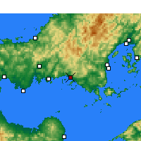 Nearby Forecast Locations - Shūnan - Map